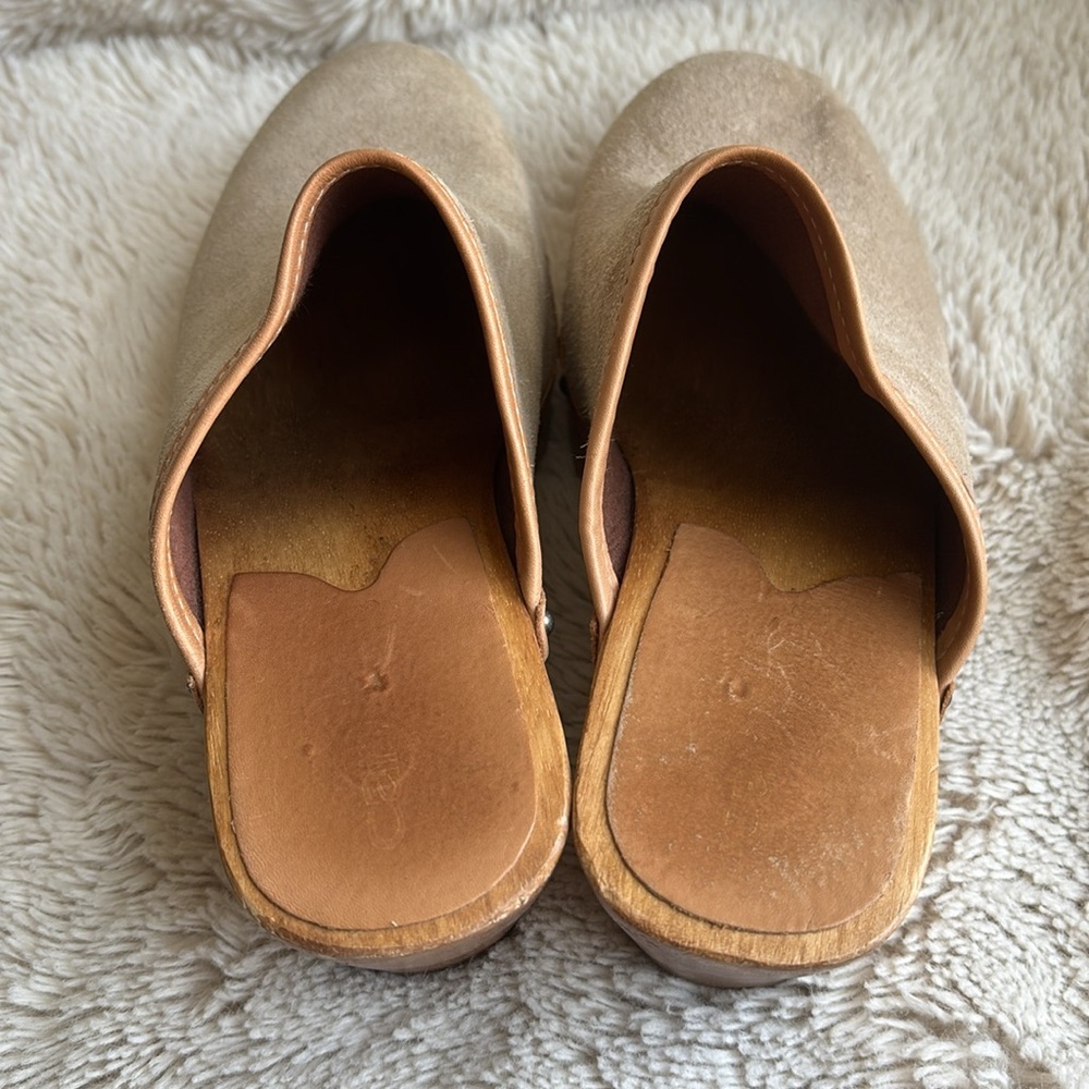 Candie's Tan Suede Mules - Picture 2 of 8